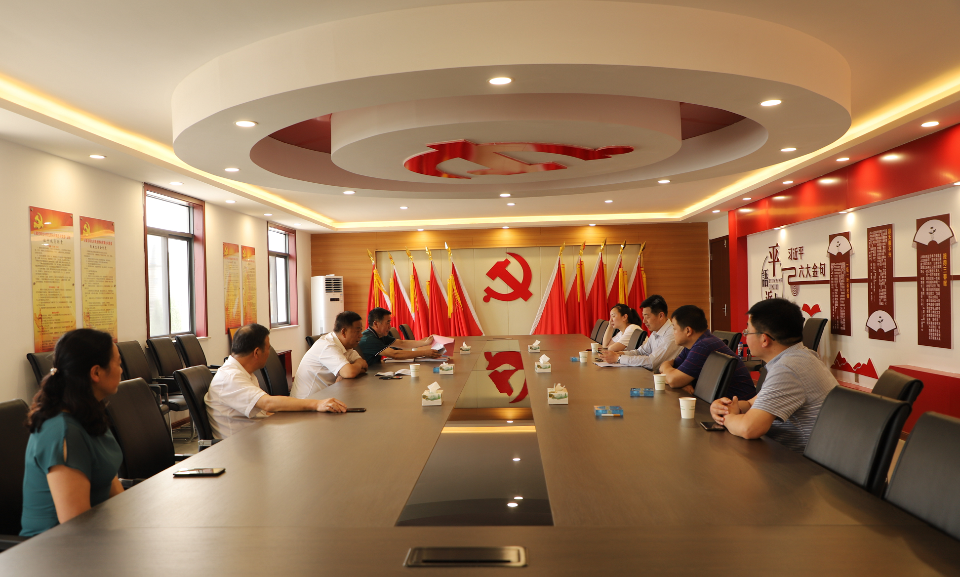 亳州市党史学习教育第八巡回指导组莅临明光酒业 督查指导党建工作